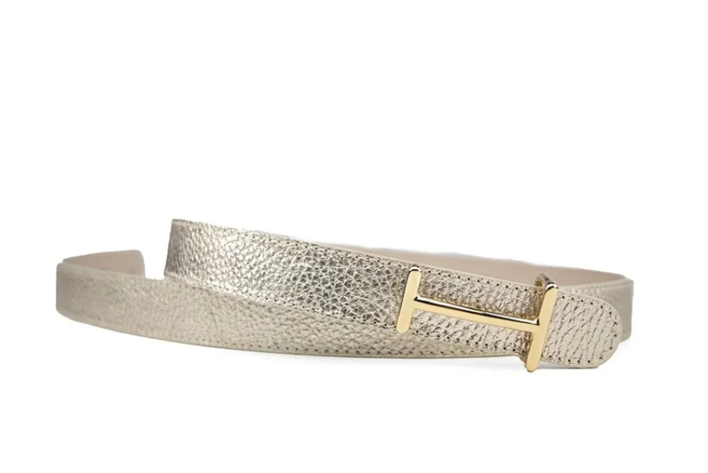 Riemen | Damesaccessoires^HAN Riem Lila Goud Metallic