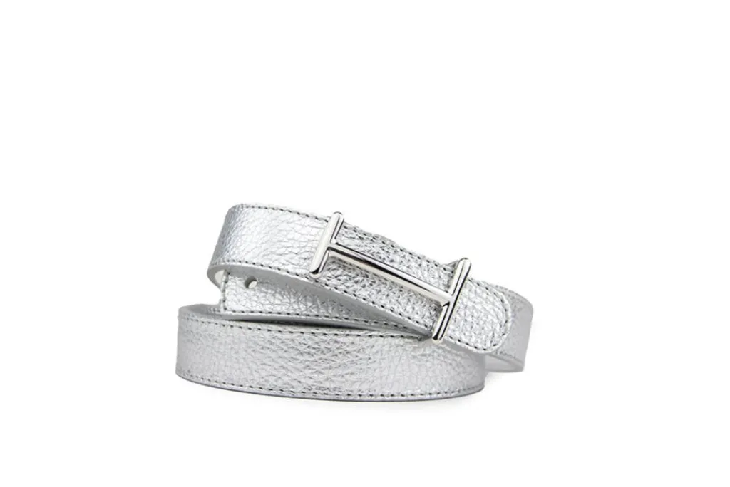 Riemen | Damesaccessoires^HAN Riem Lila Zilver Metallic