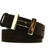 Riemen | Damesaccessoires^HAN Riem Madeleine Donkerbruin Suede