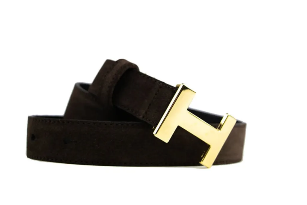 Riemen | Damesaccessoires^HAN Riem Madeleine Donkerbruin Suede