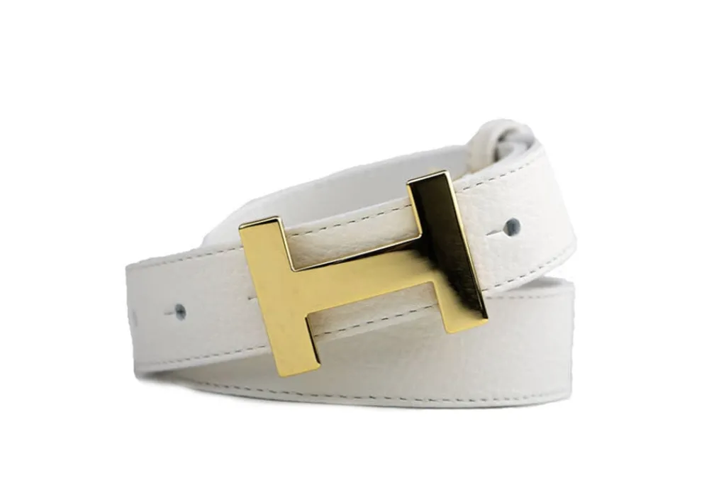 Riemen | Damesaccessoires^HAN Riem Madeleine Wit Goud