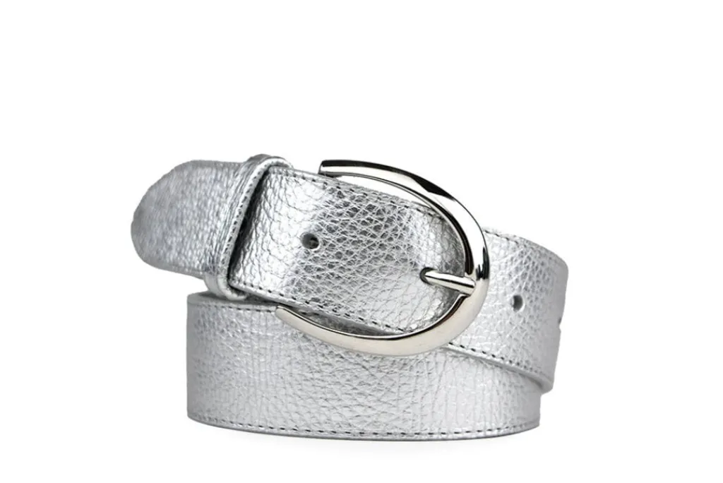 Riemen | Damesaccessoires^HAN Riem Odette Zilver Metallic