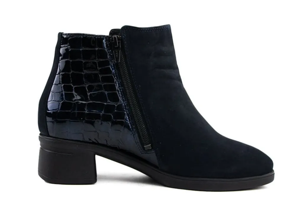 Wijdte G | Enkellaarzen^Hartjes Blues Boot Dunkelblau