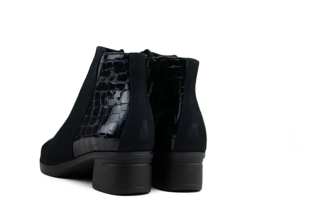 Wijdte G | Enkellaarzen^Hartjes Blues Boot Dunkelblau
