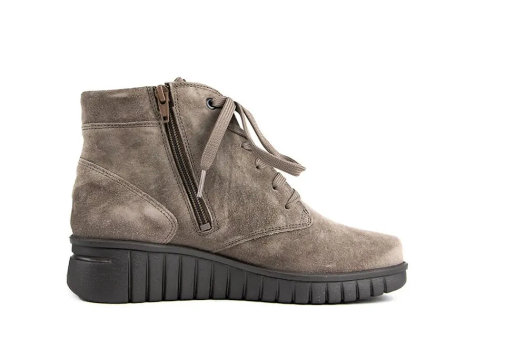 Wijdte H | Veterboots En Bikerboots^Hartjes Country Boot Muskat Velour