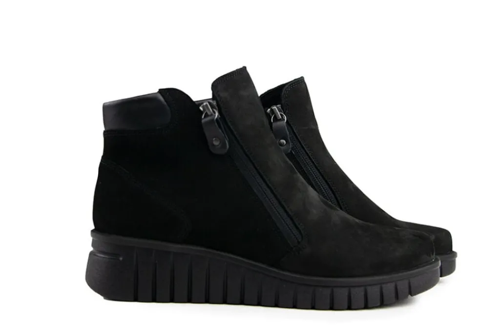 Enkellaarzen | Wijdte H^Hartjes Country Boot Schwarz Nubuck