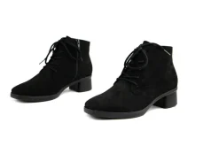 Wijdte G | Veterschoenen^Hartjes Hoge Veter Blues Boot Schwarz