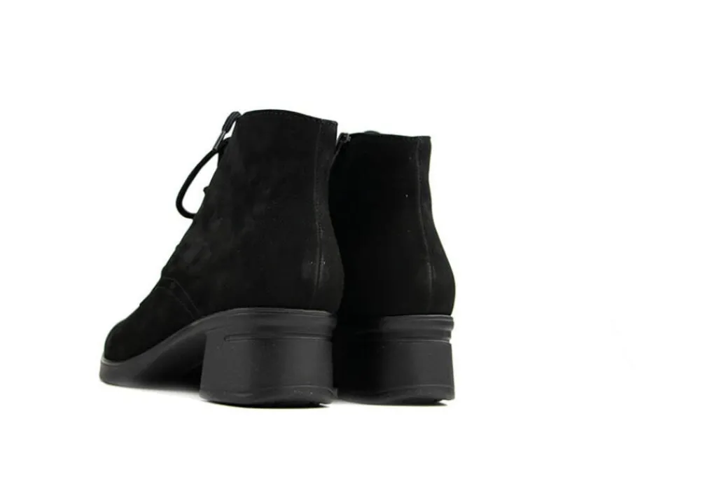 Wijdte G | Veterschoenen^Hartjes Hoge Veter Blues Boot Schwarz