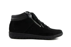 Veterschoenen | Wijdte G^Hartjes Hoge Veterschoen Casual Boots Zwart