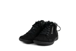 Veterschoenen | Wijdte G^Hartjes Hoge Veterschoen Casual Boots Zwart