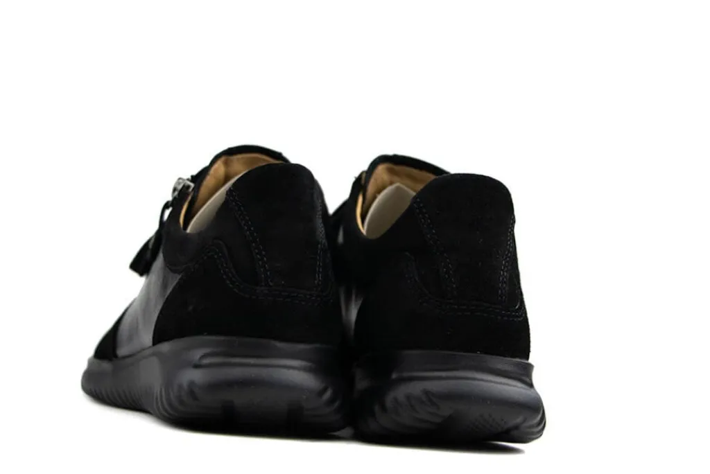 Sneakers | Wijdte G^Hartjes Sneaker Breeze Schwarz Suede Lack