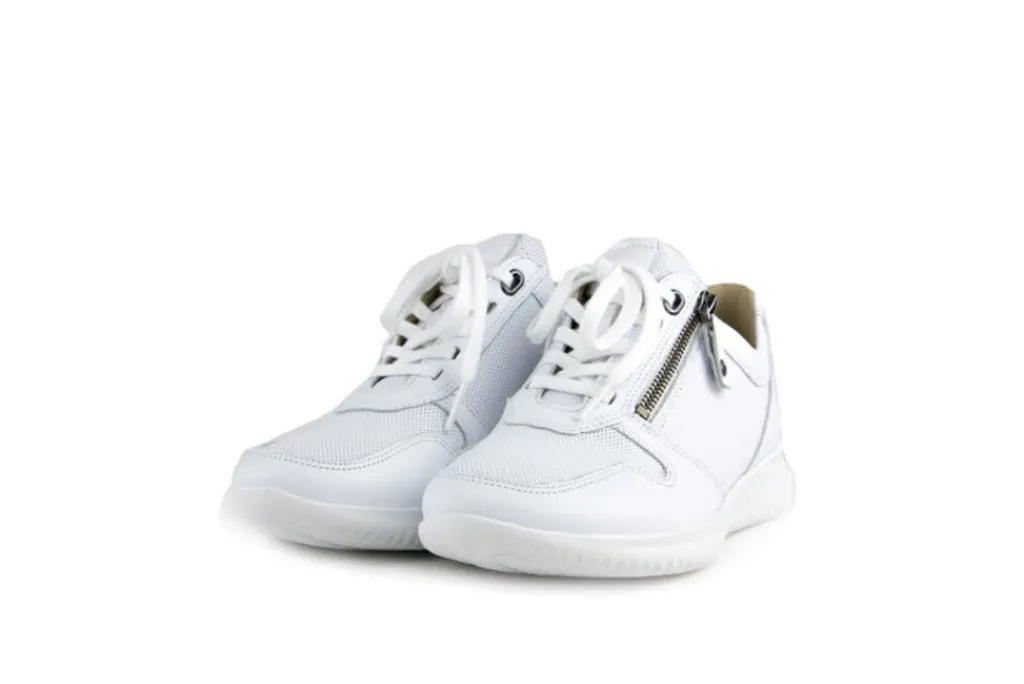 Sneakers | Wijdte G^Hartjes Sneaker Breeze Weiss Nappa