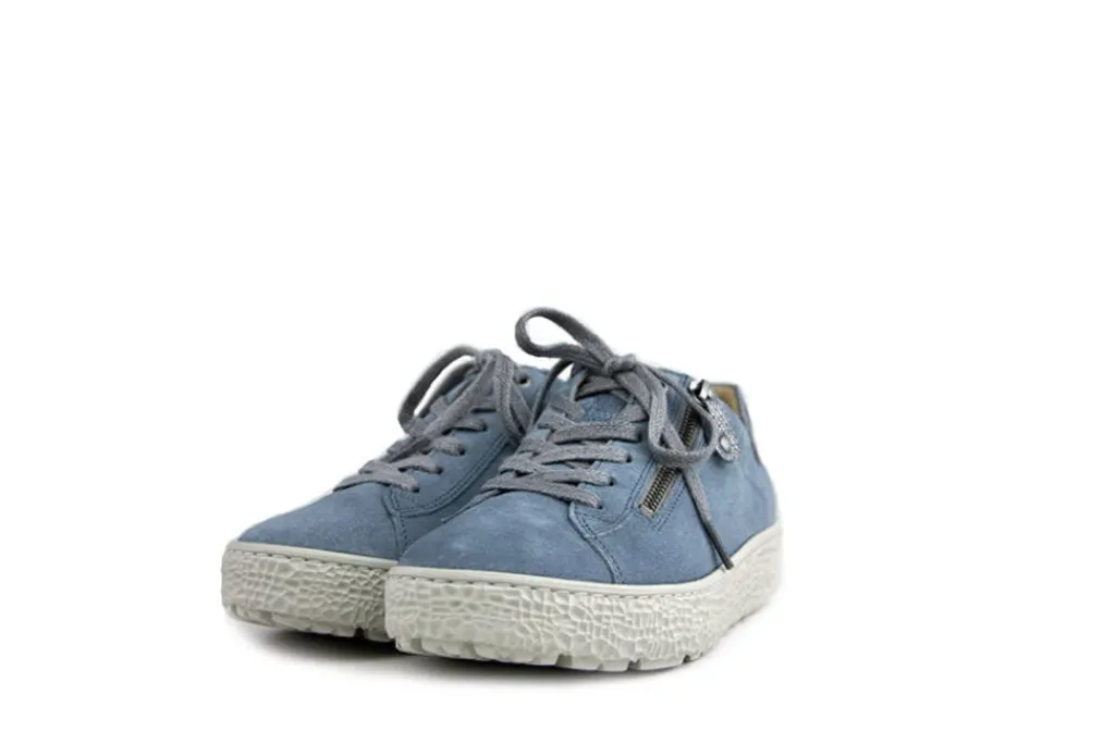 Sneakers^Hartjes Sneaker Phil Aqua Velour