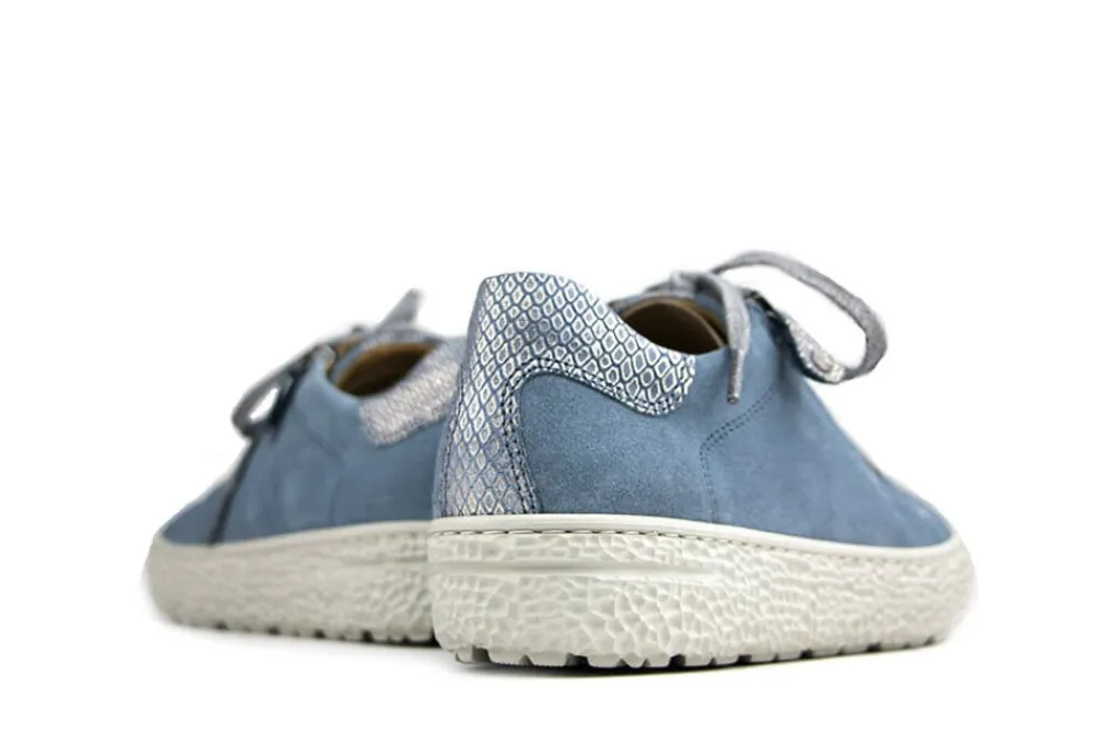 Sneakers^Hartjes Sneaker Phil Aqua Velour