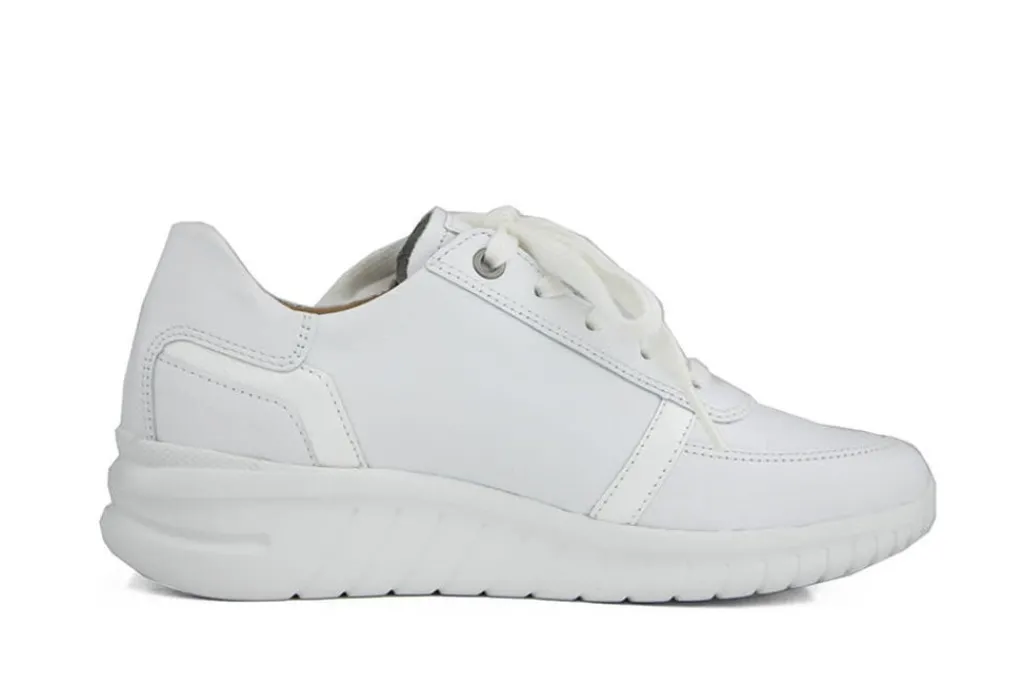 Wijdte G | Sneakers^Hartjes Sneaker Wave Shoe White Nappa Lack