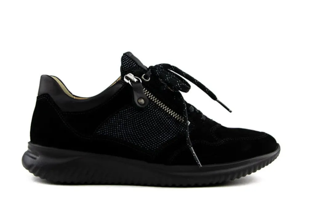 Sneakers | Wijdte G^Hartjes Sneakers Zwart Breeze Combi