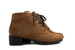 Veterboots En Bikerboots | Wijdte G^Hartjes Veterboots Cognac City Hip Boot Nuss