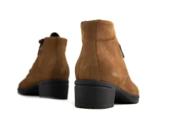 Veterboots En Bikerboots | Wijdte G^Hartjes Veterboots Cognac City Hip Boot Nuss