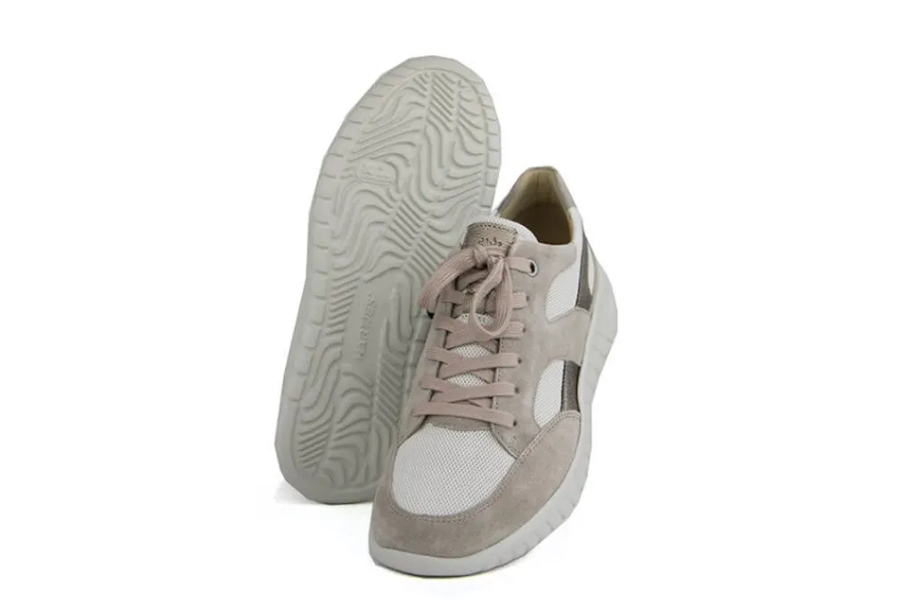 Sneakers | Wijdte G^Hartjes Wave Shoe Birke Beige Velour Nappa