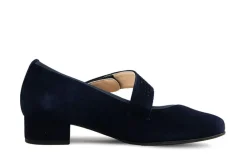 Pumps | Wijdte K^Hassia Bandschoen Blue Suede