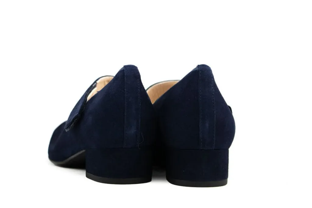 Pumps | Wijdte K^Hassia Bandschoen Blue Suede
