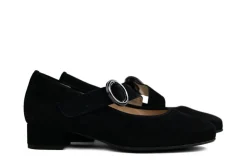 Pumps | Wijdte K^Hassia Bandschoen Schwarz Suede