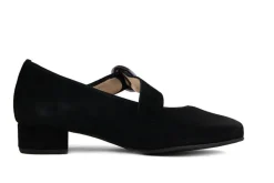 Pumps | Wijdte K^Hassia Bandschoen Schwarz Suede
