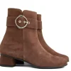 Enkellaarzen | Wijdte H^Hassia Enkellaars Chestnut Suede