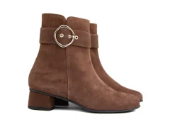 Enkellaarzen | Wijdte H^Hassia Enkellaars Chestnut Suede