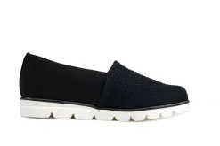 Loafers | Wijdte G^Hassia Loafer Hexagon Stretch Schwarz