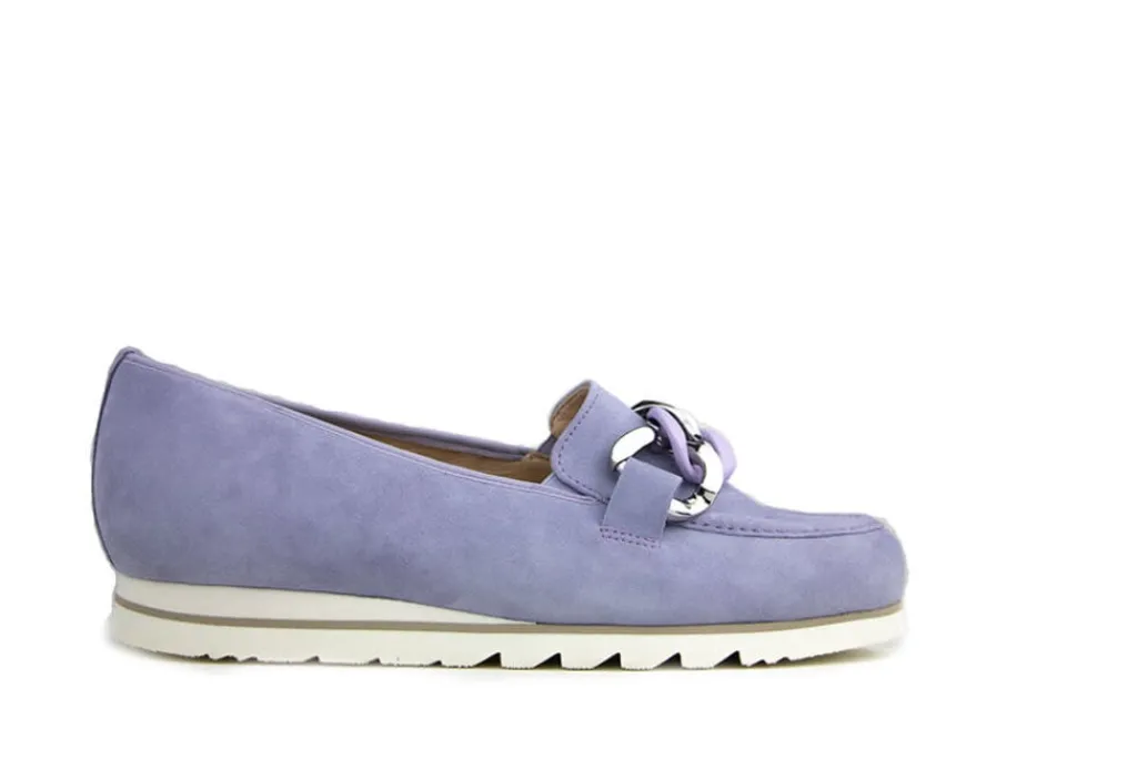 Loafers | Wijdte G^Hassia Loafer Ketting Lightlila Suede