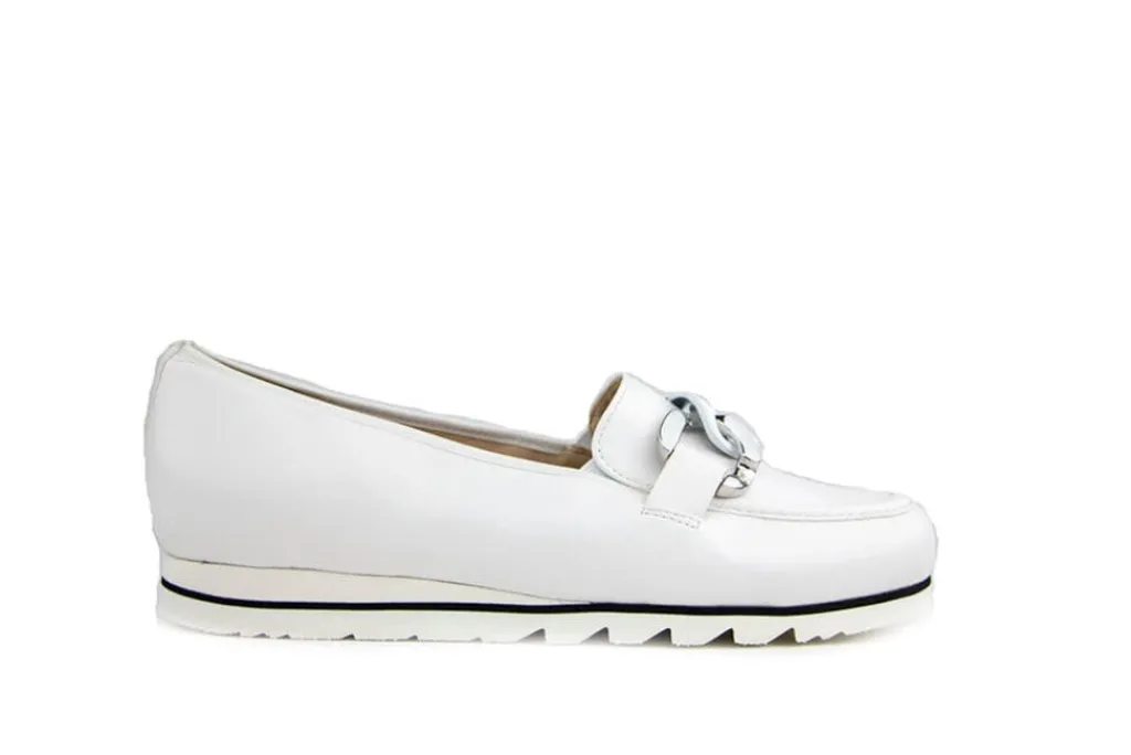 Loafers | Wijdte G^Hassia Loafer Ketting Milk Nappa