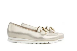 Loafers | Wijdte G^Hassia Loafer Ketting Platin Gloss