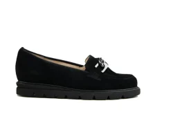 Loafers | Wijdte G^Hassia Loafer Ketting Schwarz Suede