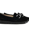 Loafers | Wijdte G^Hassia Loafer Ketting Zwart Suede