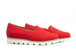 Wijdte G | Loafers^Hassia Loafer Koralle Hexagon Stretch
