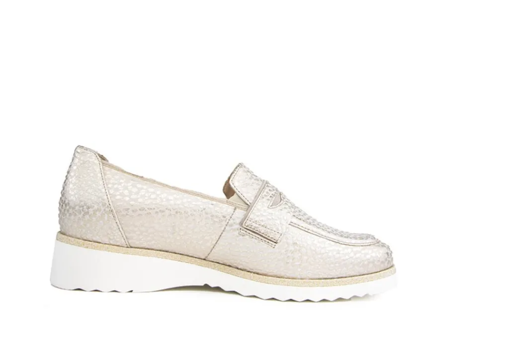 Instappers | Loafers / Instappers^Hassia Loafer Platin Porzella