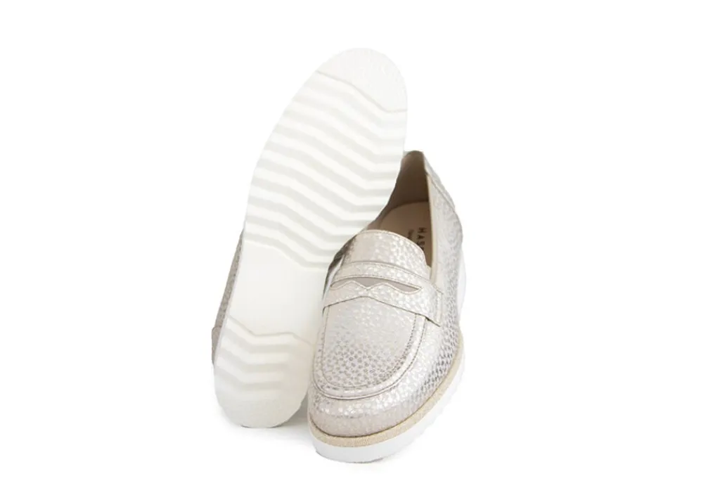 Instappers | Loafers / Instappers^Hassia Loafer Platin Porzella