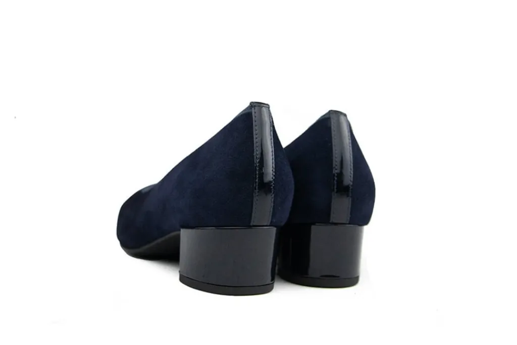Pumps | Wijdte J^Hassia Pump Blue Multi Suede Lak