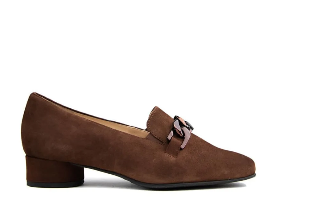 Pumps | Wijdte H^Hassia Pump Ketting Chestnut Suede