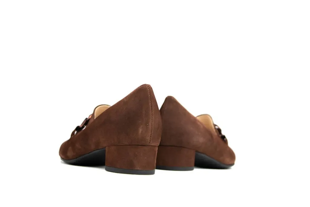 Pumps | Wijdte H^Hassia Pump Ketting Chestnut Suede