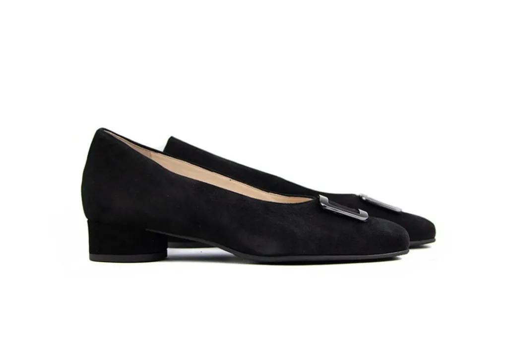 Pumps | Wijdte H^Hassia Pump Zwart Suede