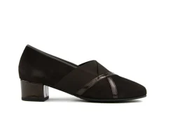 Pumps | Wijdte J^Hassia Pumps Donkebruin Suede Shinylack