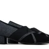Pumps | Wijdte J^Hassia Pumps Zwart Suede Glitter J-leest
