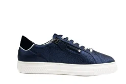 Sneakers | Wijdte H^Hassia Sneaker Blue Weiss Crinkle