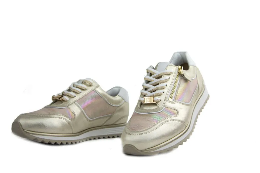 Sneakers | Wijdte H^Hassia Sneaker Platin Gloss