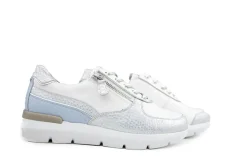 Sneakers^Hassia Sneaker Silver Sky Shinygrain