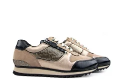 Sneakers | Wijdte H^Hassia Sneaker Taupe Schwarz Pixel