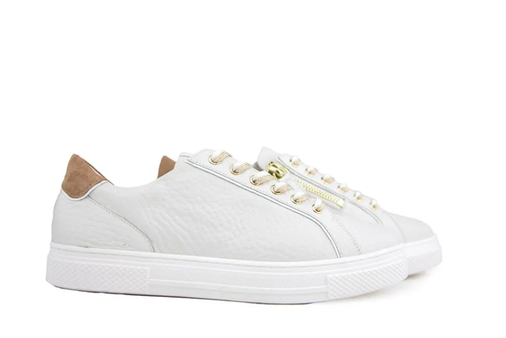 Sneakers | Wijdte H^Hassia Sneaker Weiss Cappuccino H