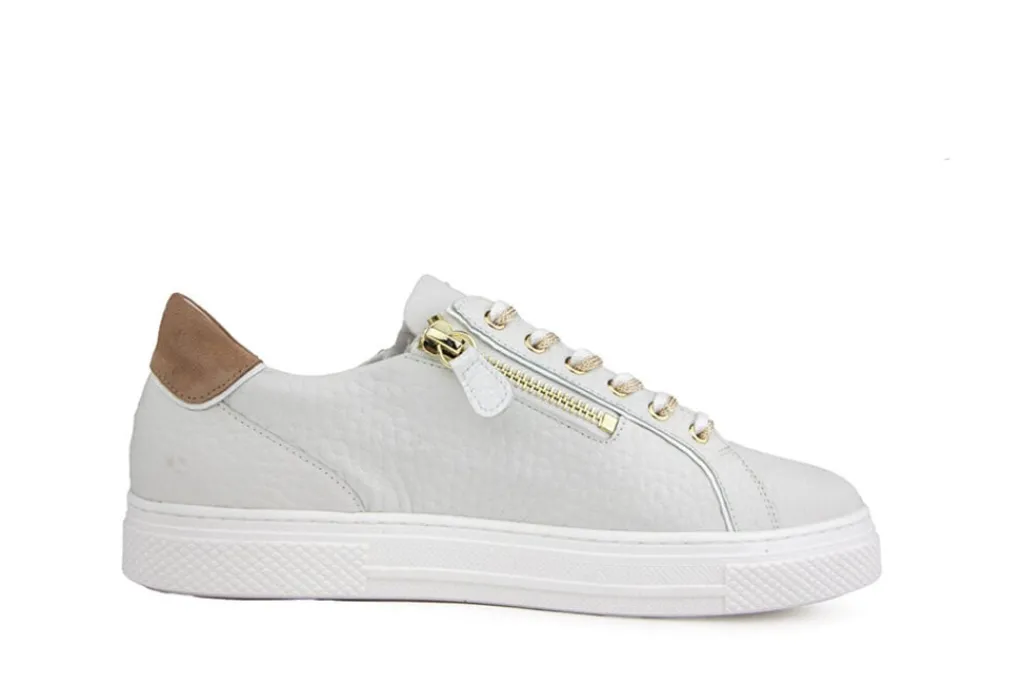 Sneakers | Wijdte H^Hassia Sneaker Weiss Cappuccino H